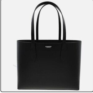 Burberry Women's Lavenby Medium Black Leather Tote